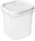 Tatay Contenitore Conservazione degli Alimenti, ermetica, capacità 0,7 l, Coperchio Flessibile a Pressione, Senza BPA, Adatto a microonde e lavastoviglie, Bianco. Misure: 10 x 10 x 11,7 cm, 0,7L