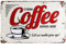 Nostalgic-Art Cartel de Chapa Retro USA – Strong Coffee Served Here – Idea de Regalo para la Cocina, metálico, Diseño Vintage Decorativo, 20 x 30 cm