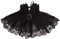 BLESSUME Vintage Lolita Halsband Gothic Punk Halskrause Spitzenband Charm Cosplay Requisiten… (Schwarz 1)