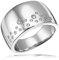 Goldmaid Damen-Ring zum Jahrestag Sternenhimmel 925 Sterlingsilber mit Boden 20 Zirkonia weiß