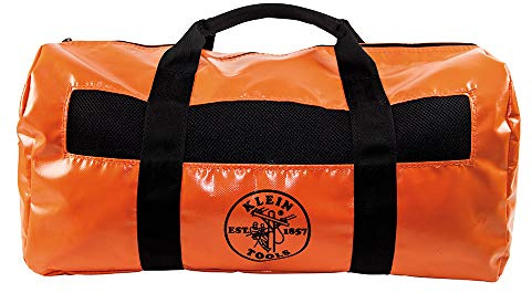Duffel Bag, Water Resistant Lineman Bag with Mesh Panels and Drain Holes Can Carry Like a Backpack Klein Tools 5216V