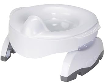 Potette Max 3-in-1 Travel Potty | Award-Winning Compact, Foldable Potty and Toilet Training Seat | Includes x3 Disposable Liners, A Reusable Liner & Carry Bag | White