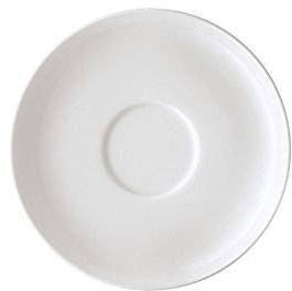 Arzberg 4 Stück Weiss Kaffee-Untertasse 41382-800001-14741 und 4x Set EKM Living Edelstahl Strohhalme
