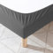 Cache-sommier Coton Jersey Anthracite 90x190/200