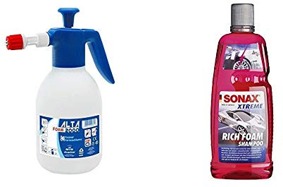 Di Martino al4002 F Pumpe A Druck & SONAX Xtreme RichFoam Shampoo (1 Liter) Schaum-Shampoo/Snow Foam Shampoo erzeugt dichten, langhaftenden & schmutzlösenden Schaumteppich