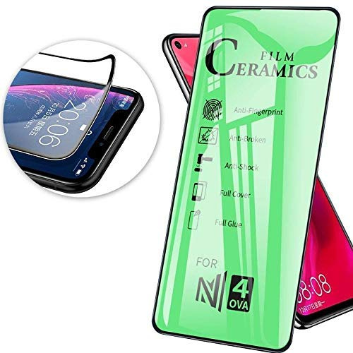 COFI 1453 Schutzglas 9D Full Covered Keramik kompatibel mit Samsung Galaxy A71 (A715F) Premium Tempered Glas Displayglas Schutz Folie Schutzfolie Anti-Finger