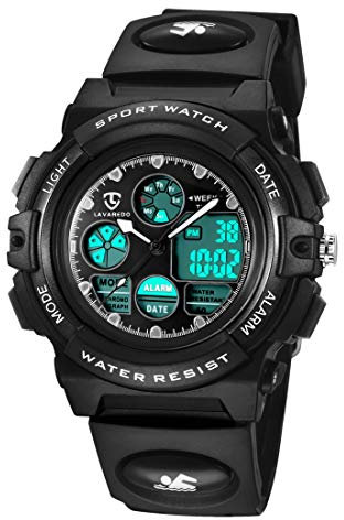 aswan watch Digitaluhr Kinder Mädchen Jungen mit Wecker,Stoppuhr,LED Licht,Datum-Sport Armbanduhr mit Silikonarmband