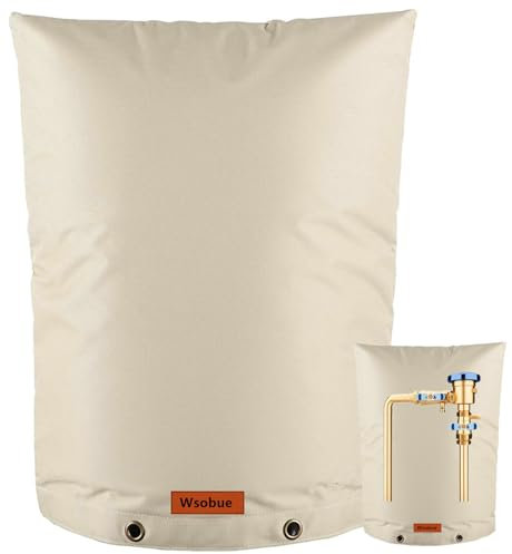 Wsobue Outside Tap Cover for Winter,Thickened Outdoor Pipe Insulation Cover Jacket,Well Head Cover Water Well Pump Covers Sprinkler Valve Cover Insulated Protector from Freezing