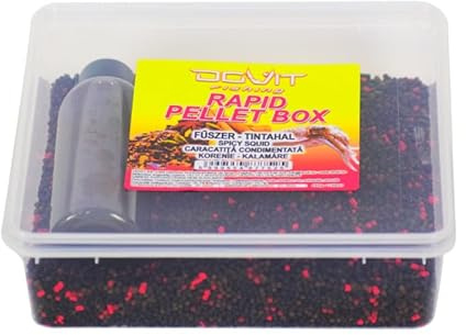 Dovit Rapid Methode Feeder Pellets Box Karpfen Futter Set Graskarpfen Schleien