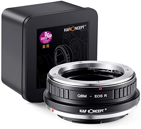 K&F CONCEPT Lens Mount Adapter QBM-EOS R Manueller Fokus Kompatibel mit Rollei SL35 (QBM) Objektiv an Canon EOS R Mount Kameragehäuse