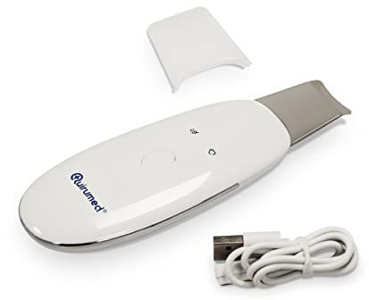 QUIRUMED Spatule faciale pour peeling et lifting, soins du visage, technologie ultrasonique, avec chargement USB