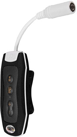 SHAPOKY 8 GB lettore MP3 nuoto subacqueo subacqueo + radio FM cuffie impermeabili nero