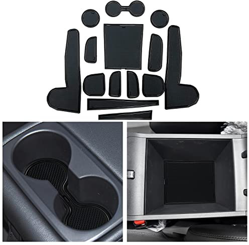 CDEFG Kompatibel mit Hyundai Tucson NX4 2021-2023 2024, Gummimatten Tucson NX4 Mittelkonsole Antirutschmatten rutschfest Becherhalter Gummi Matte Armlehne Tucson 2024 Elektronische Zubehör (Schwarz)