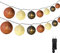 DeepDream Cotton Ball Lichterkette, 6.6m 30 LED Kugeln Lichterkette Innen Lichterkette Baumwollkugeln Lichterkette mit Stecker für Kinderzimmer, Schlafzimmer, Hochzeit, Party, Festival (Braun)