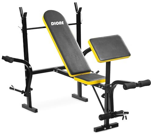 Dione MT2 - Hantelbank - Verstellbare Trainingsbank für Bankdrücken - Multifunktion