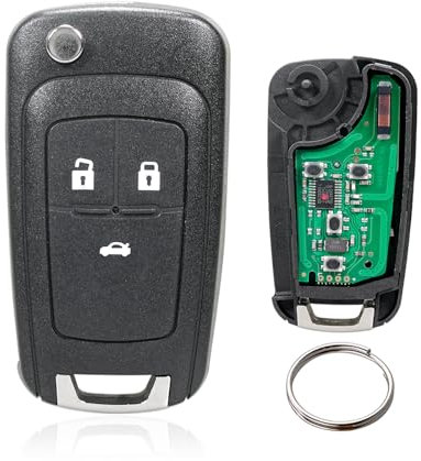 Telecomando a 3 tasti per Opel Vauxhall Astra J Corsa E Insignia Zafira C (433 MHz ID46 Chip) (3 tasti)