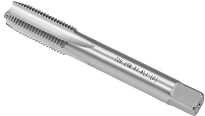 CoCud Thread Milling Taps, 1/4-18 NPS Thread H2, High Speed Steel Machine 4 Straight Flutes Screw Threading Tool - (Applications: for Tapping Drilling Machine), 1-Piece