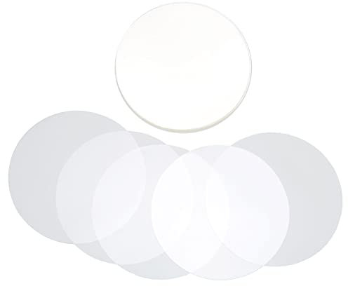 MUNEFE Pellicola per Badge da 100 Pezzi, Pellicola Protettiva con Motivo Badge in PVC, Pellicola Trasparente Circolare per Bottoni a Spillo, Badge, Magnete per Frigorifero(37mm)