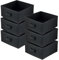 lavita Storage Box | Faltbare Aufbewahrung Boxen 31 x 31 x 15 cm | Schubladen-Organizer Box | Ordnungssysteme fr Kleidung | Kleideraufbewahrung & Organisation | 6 Stück Schwarz