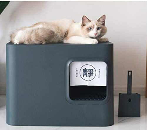 Lettiera Per Gatti Autopulente, Toilette Per Gatti Completamente Chiusa, Super Facile Da Pulire E Deodorante, Anti-spruzzi, Adatta Per Gatti Domestici Jumbo Grand Espace,Nero,outstanding78