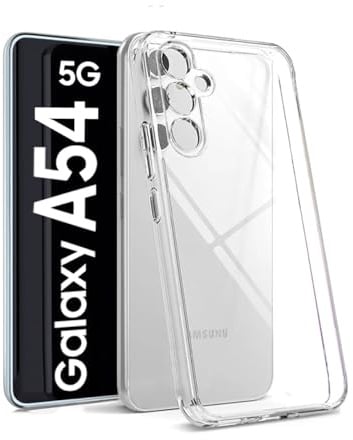 gugar Samsung A54 Hülle - Für Samsung Galaxy A54 Hülle, Silikon Transparent Handyhülle Samsung A54, Hülle Samsung A54, Leicht Durchsichtig Slim Case Stoßfest Schutzhülle