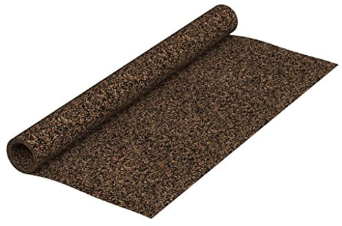 Rouleau de Liège, Rouleau Liège Isolation acoustique et thermique Rouleau de liège en caoutchouc 100x200 cm 2 mm