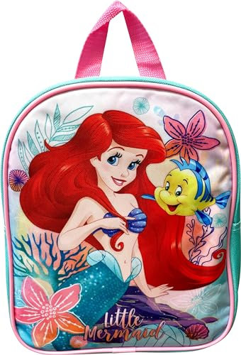 Disney/Marvel Kinder lizenzierter 25,4 cm Mini-Rucksack, Mehrfarbig/Meereswellen (Ocean Tides), Small, Kleine Meerjungfrau Arielle