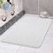 COSYLAND Duschmatte rutschfest 40 × 80cm - Duscheinlage rutschfest mit Ablauf - Weiche PVC-Luffa Antirutschmatte Badewanne - Schnell Trocknende Badematten - Weiß