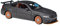 EMRGAZQD Motorfahrzeuge Replika Auto 1:24 for BMW M4 GTS Legierung Sportwagen Modell Diecast Metall Automodell Simulation Sammlung Spielzeug Geschenk Originalgetreue Nachbildung (Color : Orange)