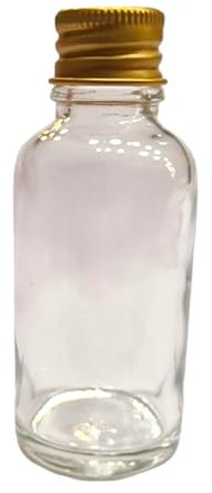 10 Mini Bouteille en verre Bouchons or - 30 ml Excellentes pour Mariages et Fêtes