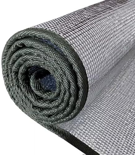 Outdoor Alu Isomatte Doppel Alumatte Isoliermatte Thermomatte 7mm Faltbare Zeltmatte Schlafmatte Thermomatte kompakt leich für Camping Yoga Sport(3m x 2m)