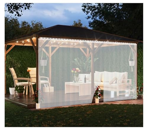 WXQTM PVC-Türvorhangstreifen Streifenvorhänge Aus Kunststoff Glatt und Wasserdicht Streifenvorhänge Streifenvorhänge für Raumteiler, Nach Maß (1.5x2.3m)