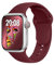 ELETTRONEO SBC1 Bracelet Sport pour Apple Watch Band Ultra 2 49mm, Series 10 46mm, 9 8 7 45mm 41mm, SE 6 5 4 44mm 40mm, 3 2 1 42mm 38mm Femme Homme Silicone, Bordeaux Rouge