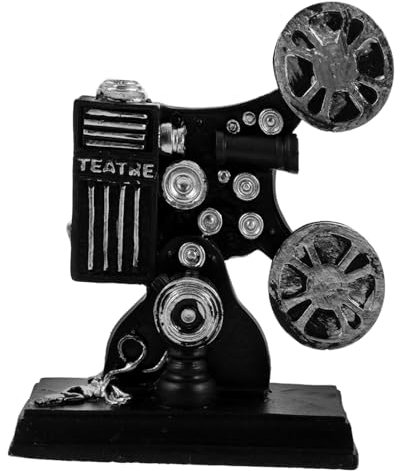 VICASKY Retro Movie Room Accessories Resin Film Projector Decor Miniature Figurines