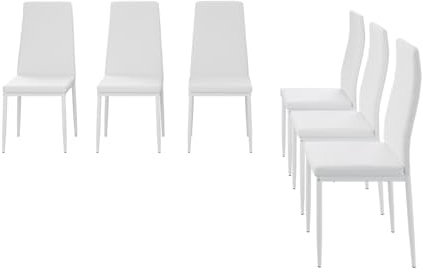 Vicco Esszimmerstuhl Grand, Stuhl, Weiß, 42.5 x 48 cm 6er Set