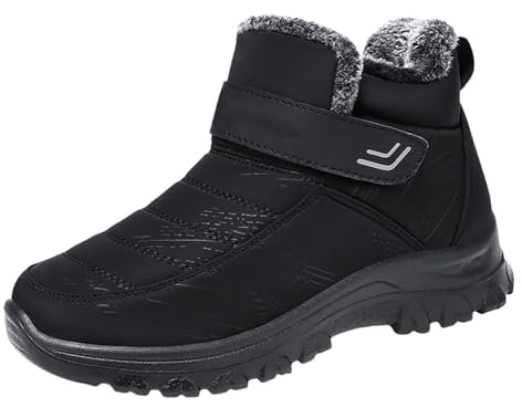 TYUIOP rain Boots Winter schneestiefe gefüttert Kurzschaft Stiefel rutschfeste Schlupfstiefel flach gefütterte Damen Gummistiefel hoch wasserdicht Weitschaftstiefel