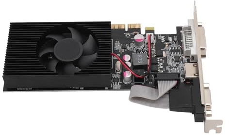 Computergrafikkarten, Low -Profile -Grafikkarte GT730 4GB 128 -Bit -Grafikkarte mit Cooling Lüfter PCIe 2.0 16x Gaming Graphics Card Crade Card für Siege 10 11