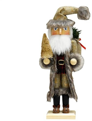 Jubepk Adornos de cascanueces, figuras de cascanueces de madera, muñeca cascanueces de Navidad, figura de cascanueces de soldado, cascanueces, cascanueces de mesa de vacaciones, decoraciones de