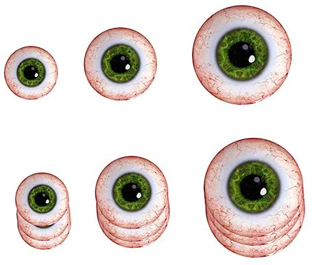 OSALADI 12stücke Halloween Wandsticker Kreative Rutschfeste Und Wasserdichte Augen-motive Für Kinderzimmer Und Halloween-feiern Einfache Anwendung Dekorativ Und Langlebig