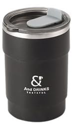 BTWYU Coffee Mug,Cups Reusable Stainless Steel Mug with Lid Coffee Cup Double Wall Insulated Tumbler Simple Travel Cup Office Drinking Cup 450ml/15.8oz Sturdy(Black,No Handle)