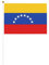 Bandiera del Venezuela a doppia faccia palmare – 14 x 20,8 cm – feste, eventi sportivi tifosi puntelli