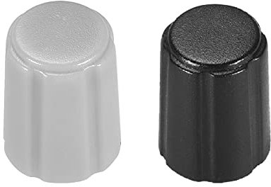 QUARKZMAN 6mm Potentiometer Steuerknöpfe für elektrische Gitarre Lautstärke Ton Knöpfe Schwarz Grau 1 Set