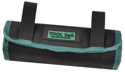Fenteer Bolsa Organizadora de Brocas, Bolsa Enrollable para Herramientas, Estuche de Almacenamiento para Carpinteros Aficionados