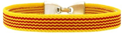 BDM Pulsera bandera de Cataluña, Senyera. Ajustable a cualquier medida. Bandera Catalana