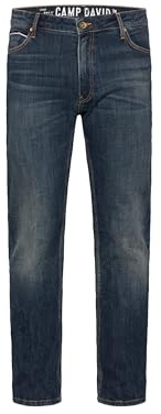Camp David Herren Jeans CO:NO Comfort Fit Tinted Dark Blue, 33, 34