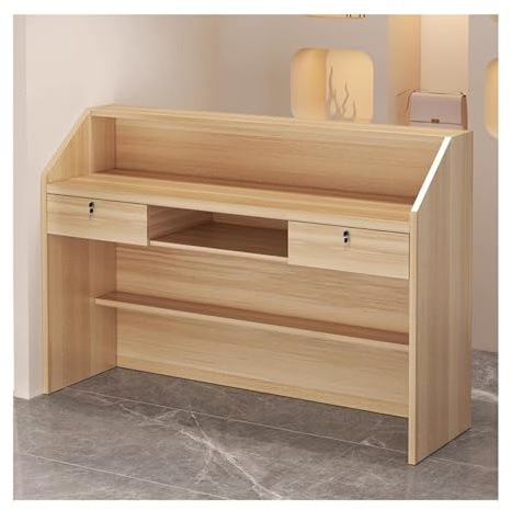 Moderner Rezeptions-Theke für Kasse und Einzelhandel, multifunktional, Büro, Rezeption, Transaktions-Theke, 80 cm, stilvolles und vielseitiges Design