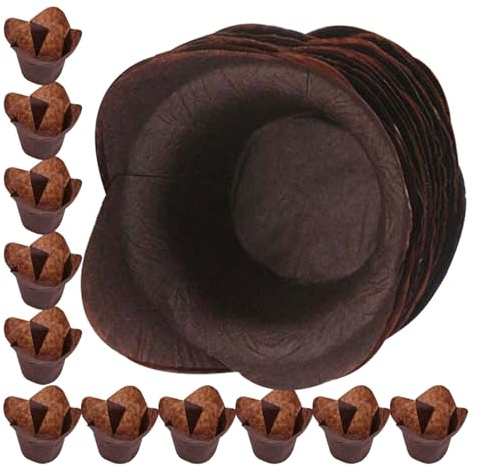 IWOWHERO 200 Piezas Unidades Moldes de Repostería con Forma de Papel Resistente al Aceite Estándar para Magdalenas y Cupcakes para Bodas Cumpleaños y Eventos Especiales