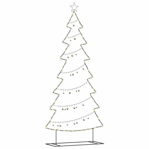 vidaXL Metall Weihnachtsbaum Schwarz 210 cm Stahl