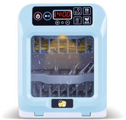 TACHAN - Lave-Vaisselle Jouet avec lumières et Sons - avec différents programmes de Lavage - Comprend Plusieurs Accessoires (CPA Toy Group 782T01003)