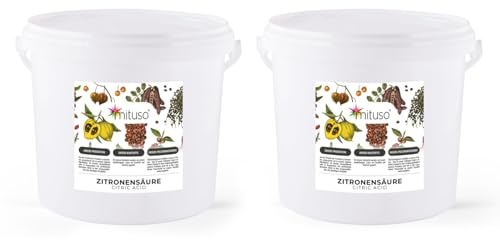 Zitronensäure Monohydrat Granulat 10kg | Lebensmittelqualität, reine Citronensäure E330 | gentechnikfrei, Säuerungsmittel ideal zum Entkalken, Reinigen, Putzen, Backen, Kochen - mituso